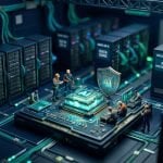 Tilt-shift miniature of an AI data centre and microchip: securing personal information under APP 11.3