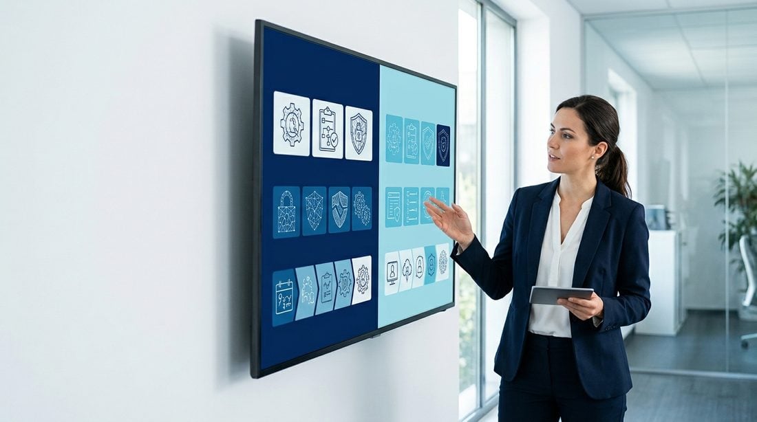Professional weighing up security frameworks