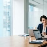 Auditor interviewing a client during a review