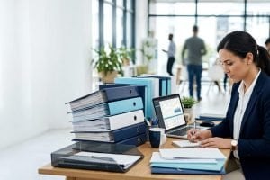 Business owner building a management system