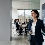 Analyst presenting an information security framework