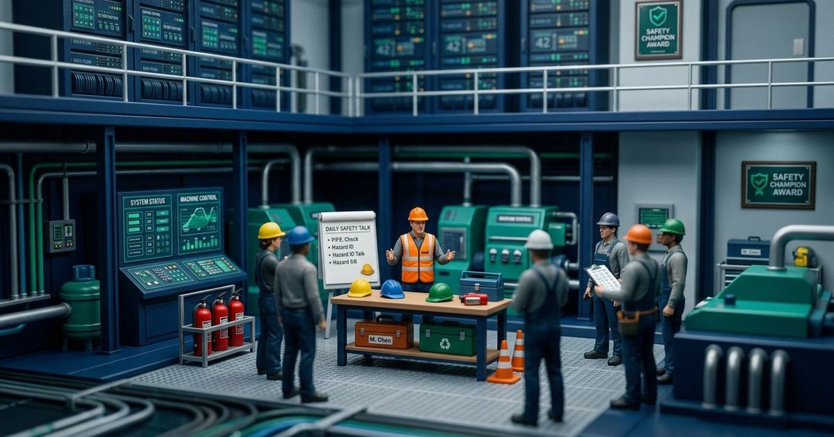 Tilt-shift miniature of workers in high-visibility safety vests on a worksite, illustrating SafeWork NSW's 2026-27 regulatory priorities