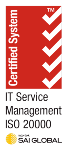 Example Intertek SAI Global Certified System ISO/IEC 20000 IT service management certification mark