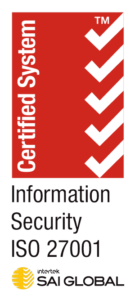 Example Intertek SAI Global Certified System ISO/IEC 27001 information security certification mark