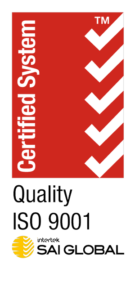 Example Intertek SAI Global Certified System ISO 9001 quality certification mark